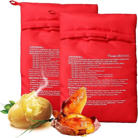 2pcs Microwave Potato Bags