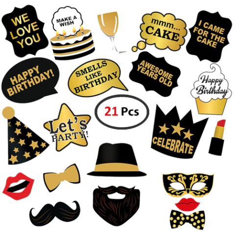Birthday Party Props Funny Crown 21PCS 