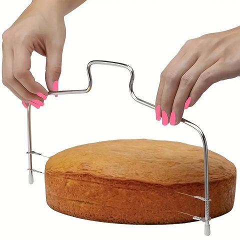 2-Wire Layer Cake Cutter Slicer Leveler