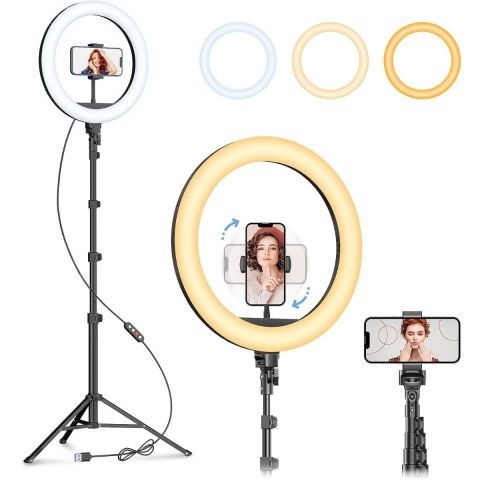 12 inch Ring Light with Tripod Stand