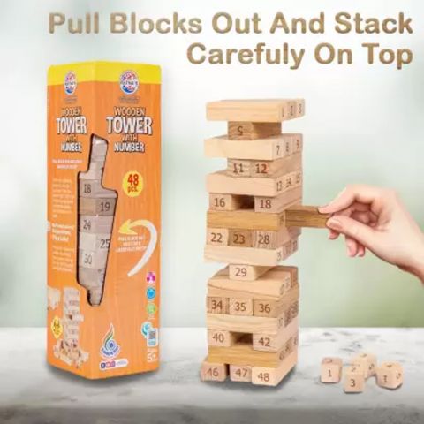Wooden Tower with Number