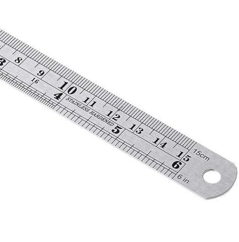 Steel Scale/Ruler 6 Inch 15 cm