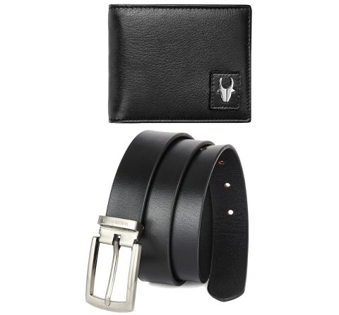 Leather Wallet & Belt Combo Gift Box