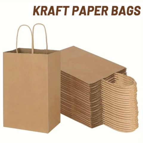 10pcs Kraft Shopping Bag 