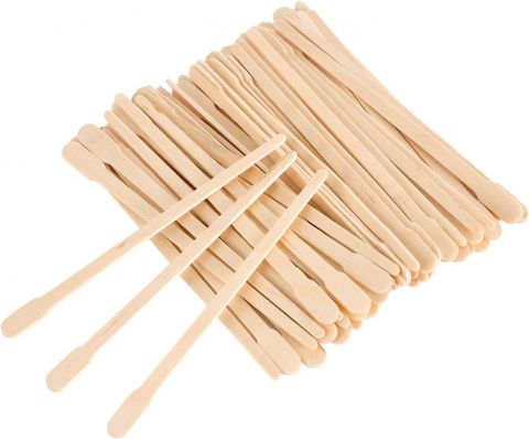100PCS Wooden Wax Sticks