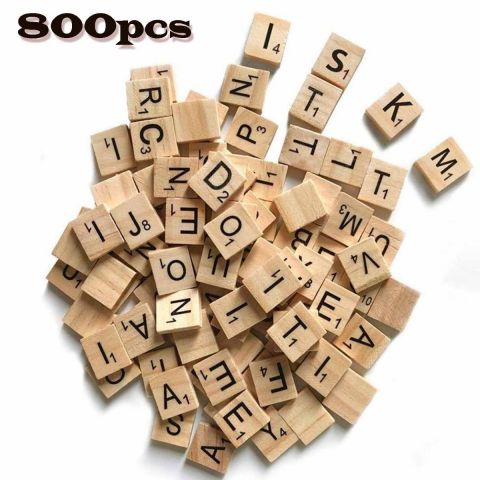 200Pcs Alphabet Scrabble Tiles-500Pcs