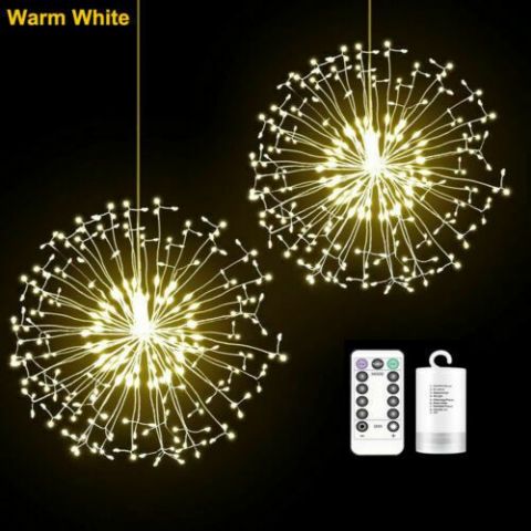 FIREWORKS 120 LED String Lights-Warm White-120 LED
