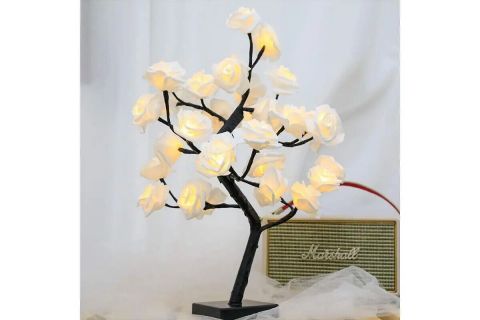 32 Rose LED Tree Desk Lamp