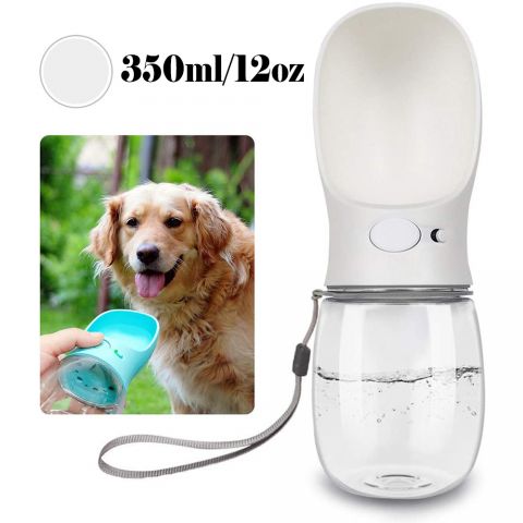 Dog Water Bottle-White-350ml