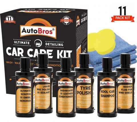 Auto Bros Car Care Kit- 11pcs